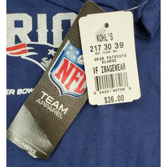 Port And Company Ring Spun XL Woman Crew Neck Champion Patriots Woman T Shirt - Picture 10 of 11